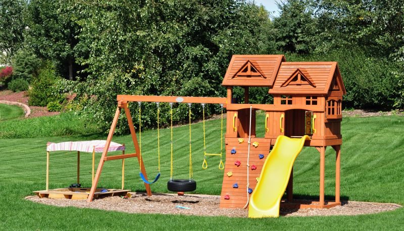 Wooden Playset Installation in Arvada, CO