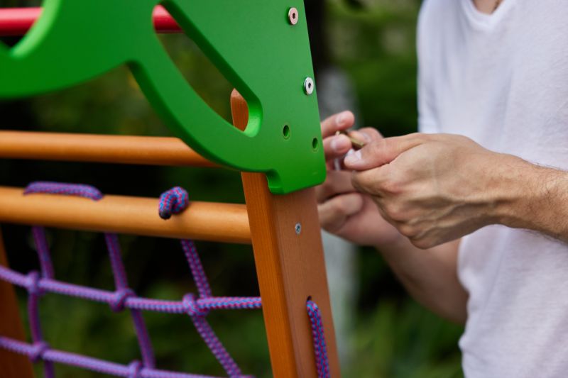 Wooden Swing Set Installation in Olathe, KS